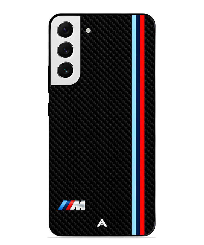 BMW Car Logo 1 Metal Back Cover Phone Case for Samsung Galaxy S22 Plus