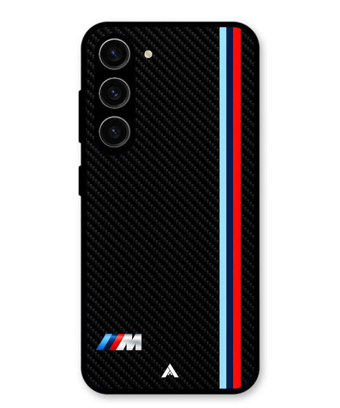BMW Car Logo 1 Metal Back Cover Phone Case for Samsung Galaxy S23