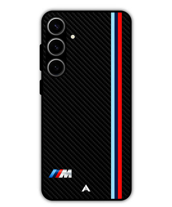 BMW Car Logo 1 Metal Back Cover Phone Case for Samsung Galaxy S23 Plus