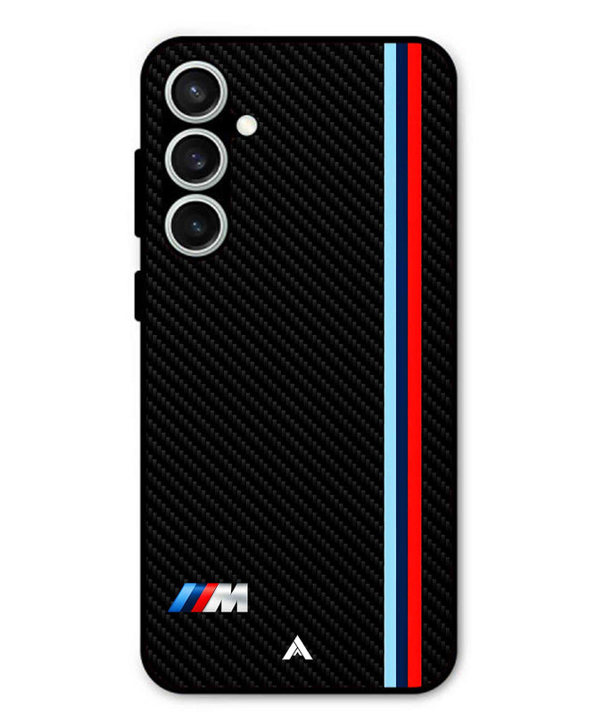 BMW Car Logo 1 Metal Back Cover Phone Case for Samsung Galaxy S24 Fe
