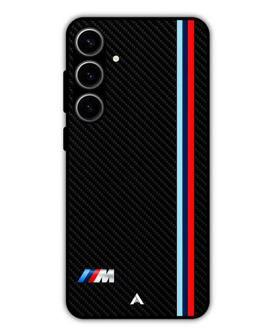 BMW Car Logo 1 Metal Back Cover Phone Case for Samsung Galaxy S24 Plus
