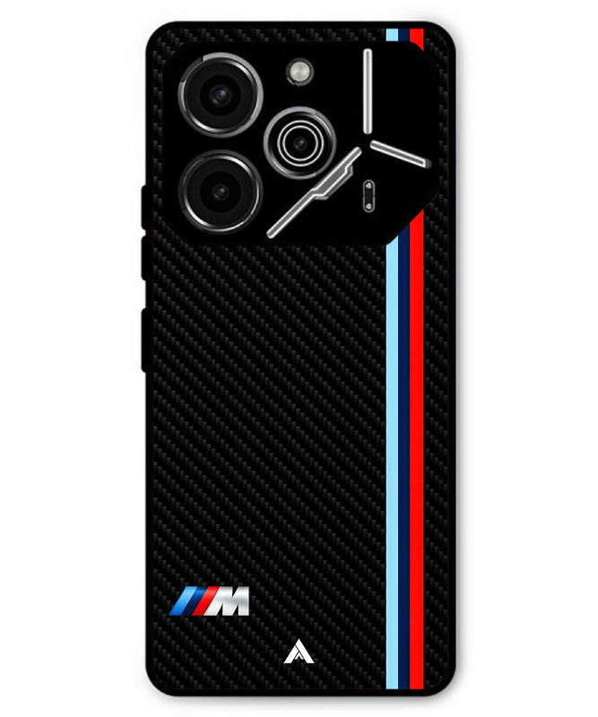 BMW Car Logo 1 Metal Back Cover Phone Case for Tecno Pova 6