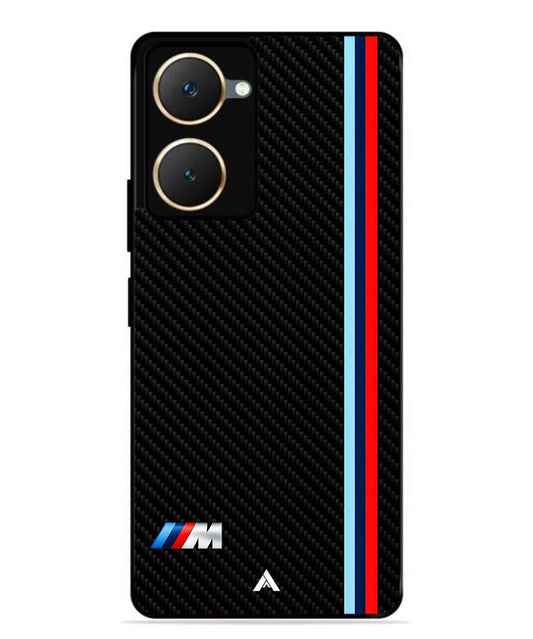 BMW Car Logo 1 Metal Back Cover Phone Case for Vivo Y28s