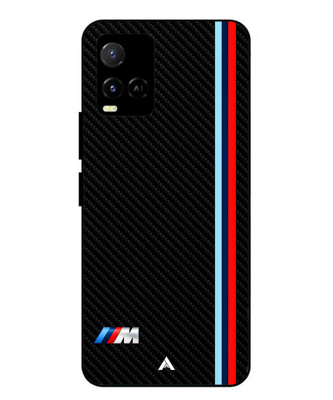 BMW Car Logo 1 Metal Back Cover Phone Case for Vivo Y33s
