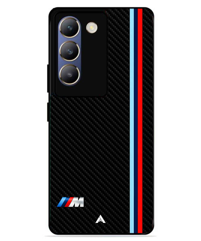 BMW Car Logo 1 Metal Back Cover Phone Case for Vivo v30 Lite