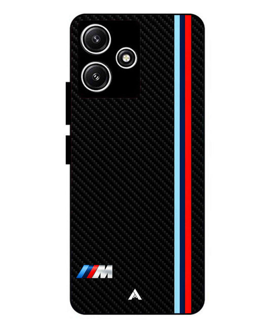 BMW Car Logo 1 Metal Back Cover Phone Case for Xiaomi Redmi 12 5G