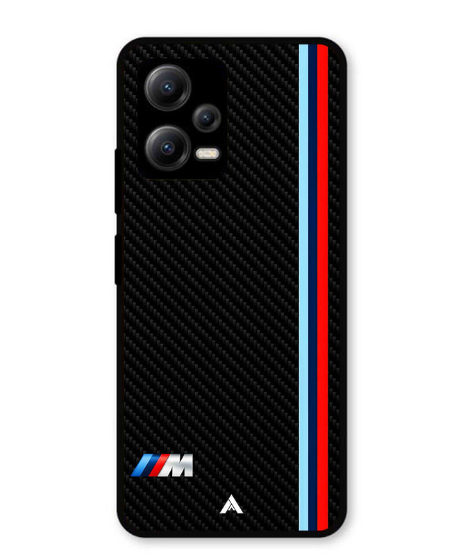 BMW Car Logo 1 Metal Back Cover Phone Case for Xiaomi Redmi Note 12 5G