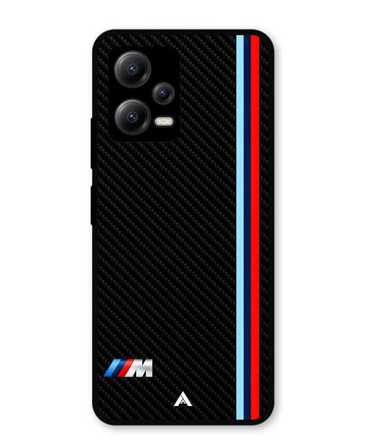 BMW Car Logo 1 Metal Back Cover Phone Case for Xiaomi Redmi Note 12 5G