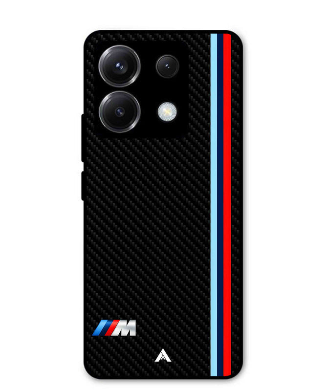 BMW Car Logo 1 Metal Back Cover Phone Case for Xiaomi Redmi Note 13 Pro