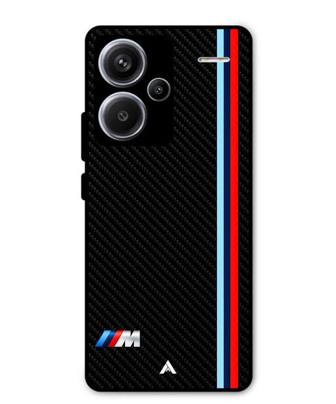 BMW Car Logo 1 Metal Back Cover Phone Case for Xiaomi Redmi Note 13 Pro Plus