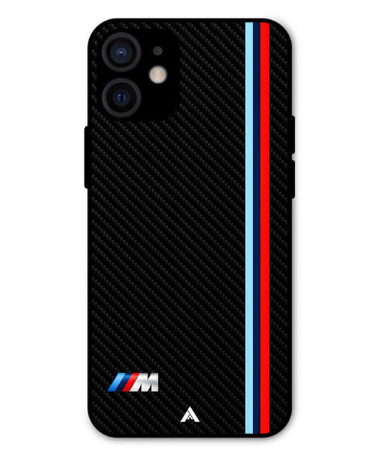 BMW Car Logo 1 Metal Back Cover Phone Case for iPhone 13 Mini