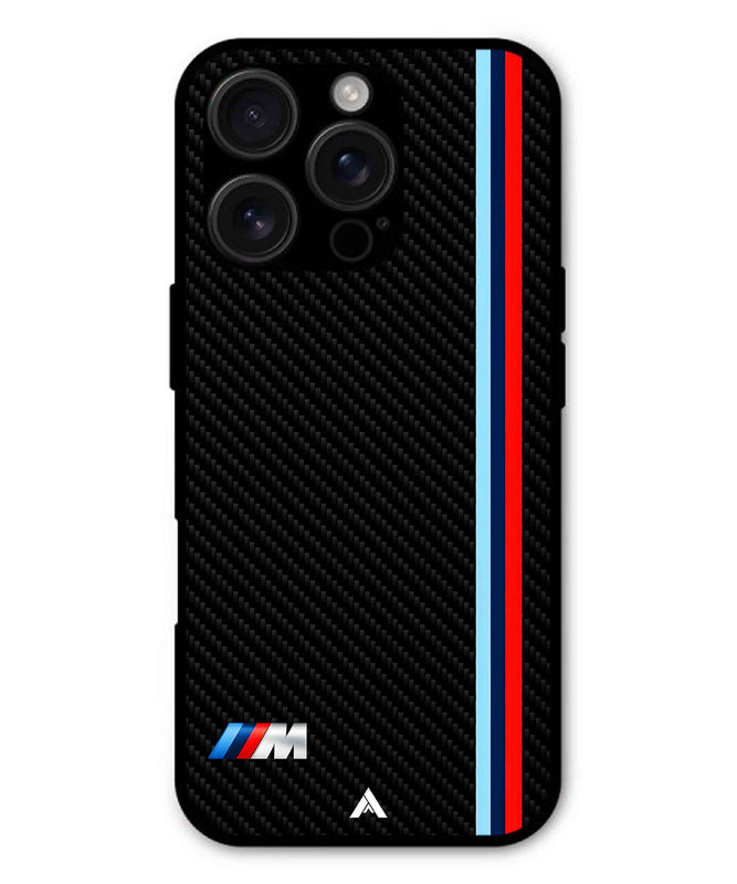 BMW Car Logo 1 Metal Back Cover Phone Case for iPhone 14 Pro
