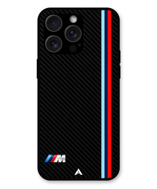 BMW Car Logo 1 Metal Back Cover Phone Case for iPhone 14 Pro Max