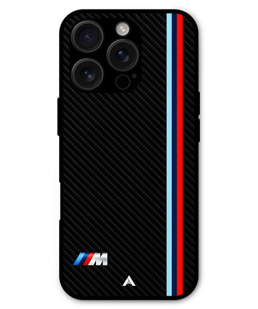 BMW Car Logo 1 Metal Back Cover Phone Case for iPhone 16 ProMax