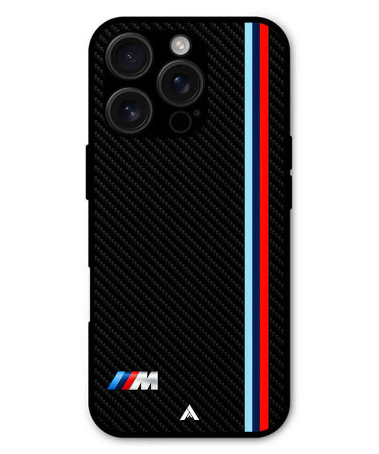 BMW Car Logo 1 Metal Back Cover Phone Case for iPhone 16 Pro