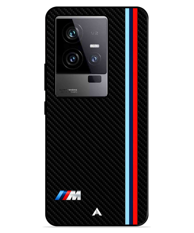 BMW Car Logo 1 Metal Back Cover Phone Case for iQOO 11
