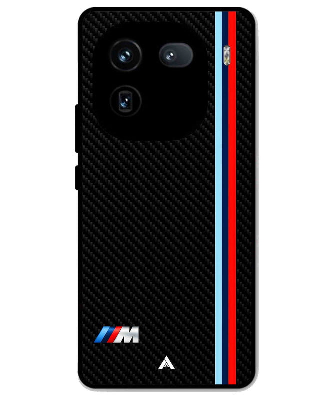 BMW Car Logo 1 Metal Back Cover Phone Case for iQOO 12
