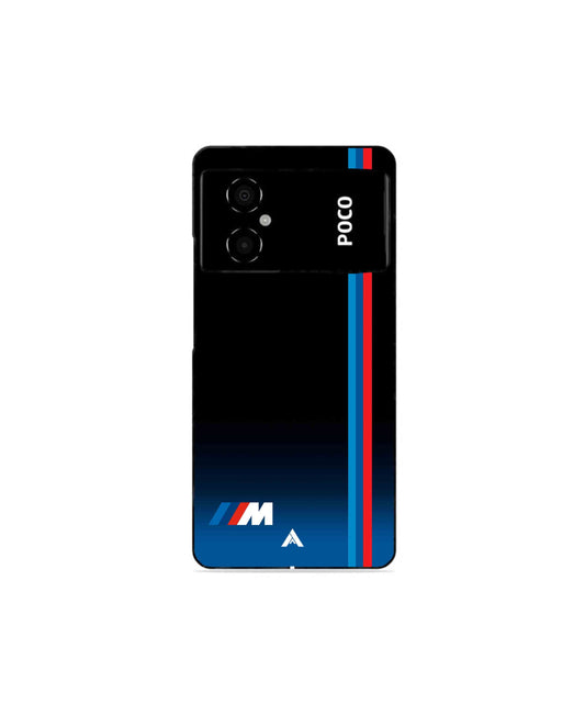 BMW Car Logo 4 Metal Back Cover Phone Case for Poco M4 5G