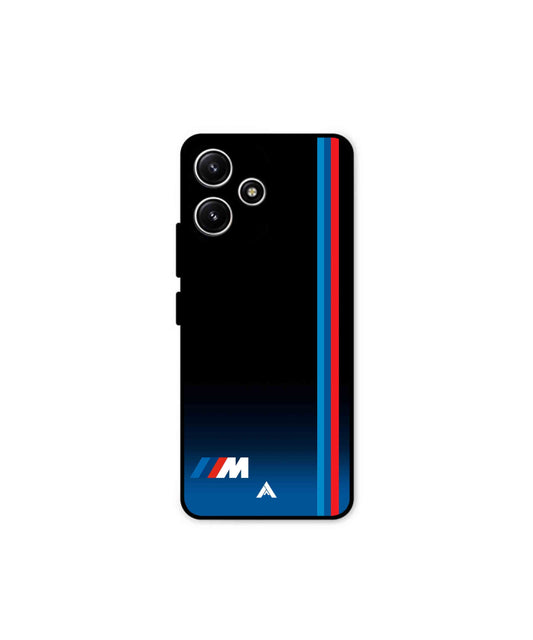 BMW Car Logo 4 Metal Back Cover Phone Case for Poco M6 Pro