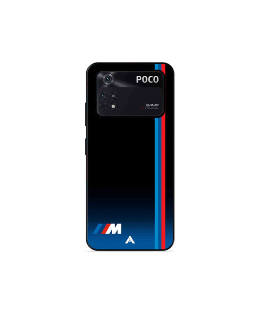 BMW Car Logo 4 Metal Back Cover Phone Case for Poco X4 Pro