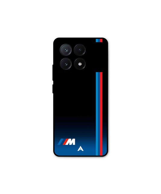 BMW Car Logo 4 Metal Back Cover Phone Case for Poco X6 Pro