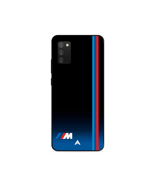 BMW Car Logo 4 Metal Back Cover Phone Case for Samsung Galaxy A03s