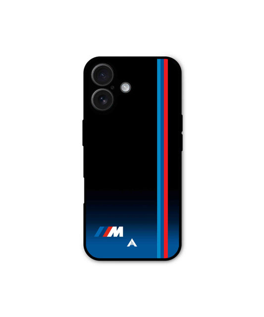 BMW Car Logo 4 Metal Back Cover Phone Case for iPhone 16