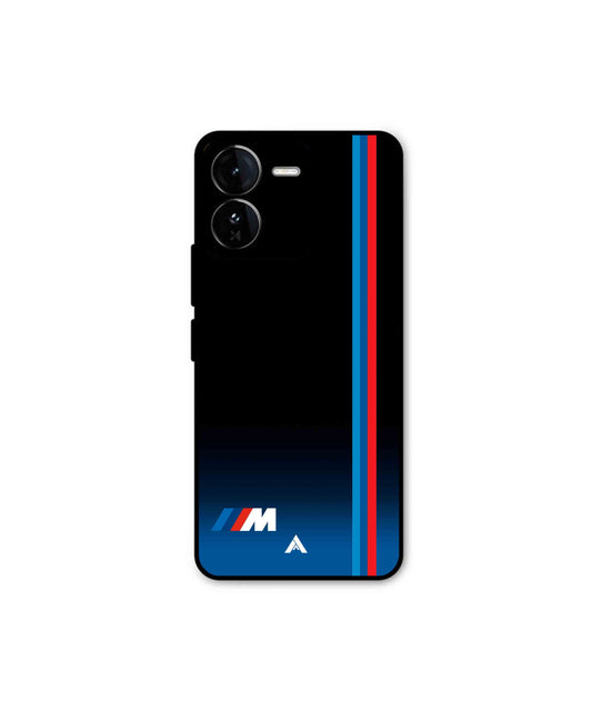 BMW Car Logo 4 Metal Back Cover Phone Case for iQOO Z9