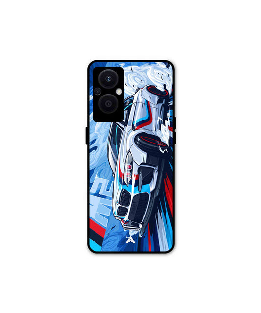BMW M2 Metal Back Cover Phone Case for Oppo F21 Pro 5G