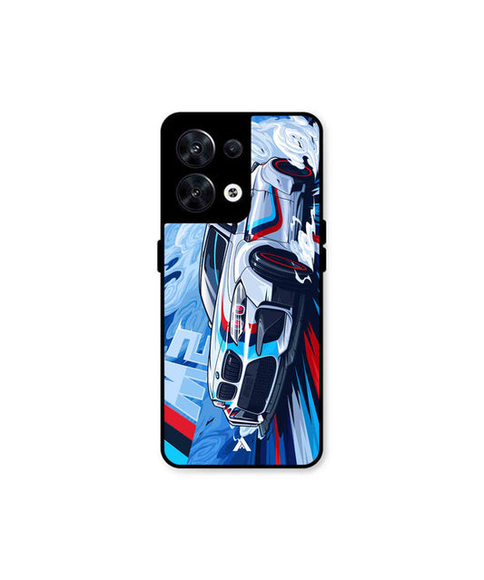 BMW M2 Metal Back Cover Phone Case for Oppo Reno 8