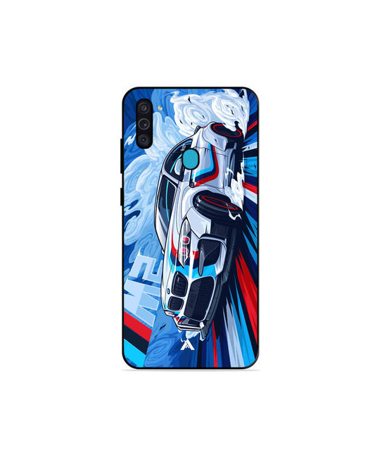 BMW M2 Metal Back Cover Phone Case for Samsung Galaxy F11