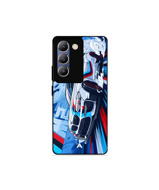 BMW M2 Metal Back Cover Phone Case for Vivo v30 Lite