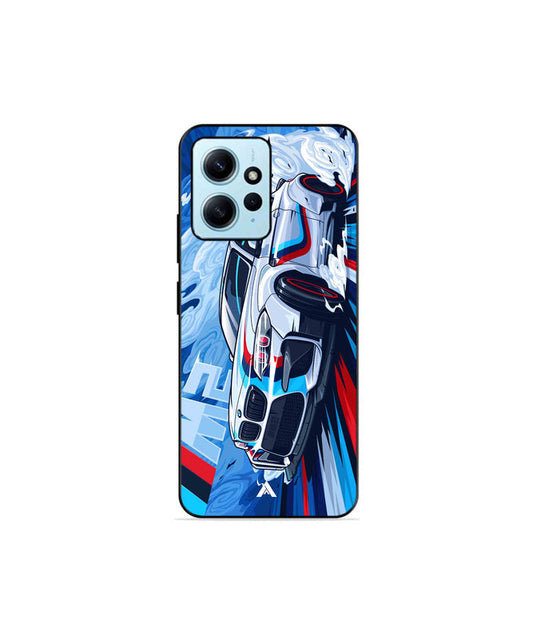 BMW M2 Metal Back Cover Phone Case for Xiaomi Redmi Note 12 4G