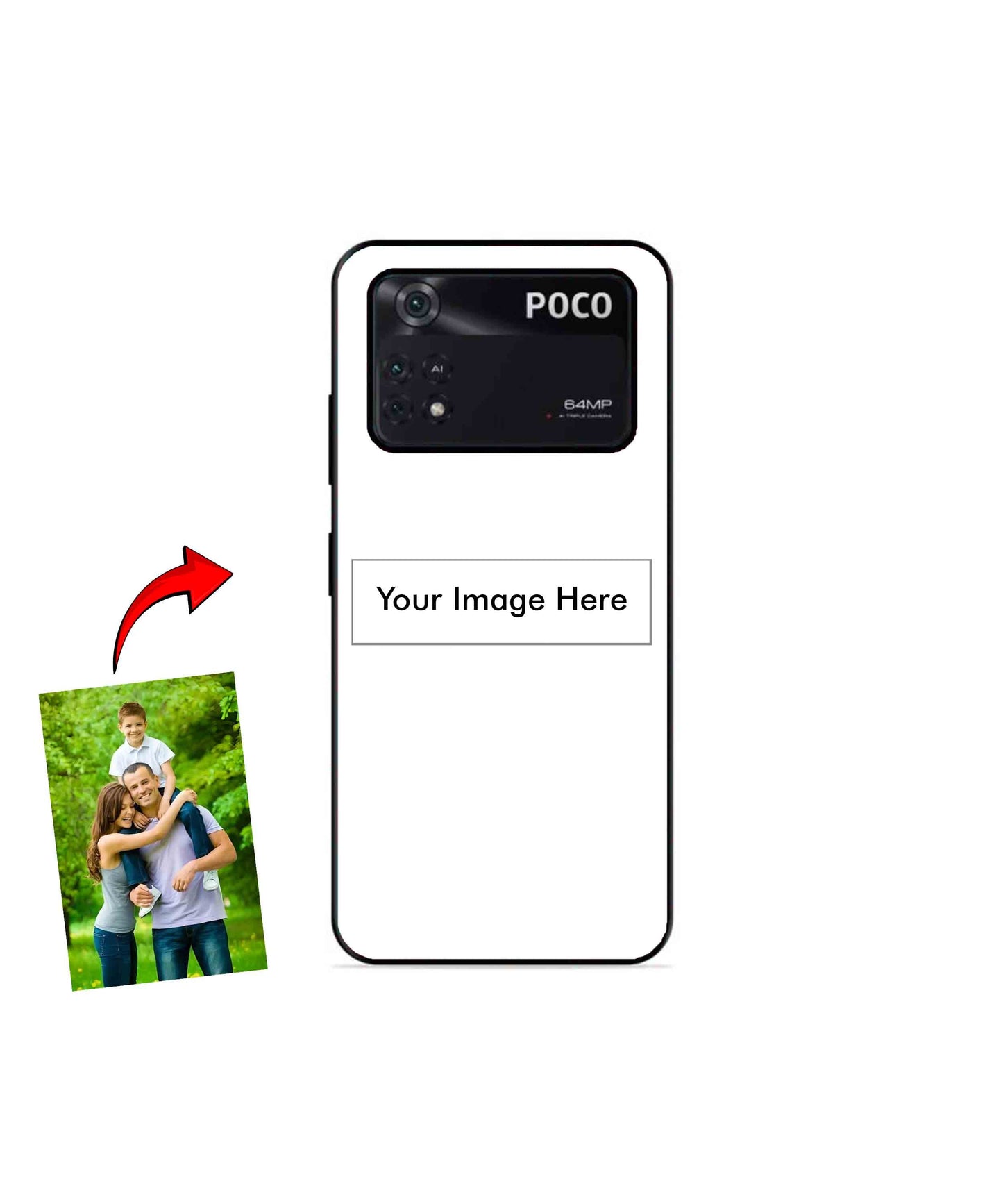 Customized Metal Back Cover Phone Case for Poco X4 Pro