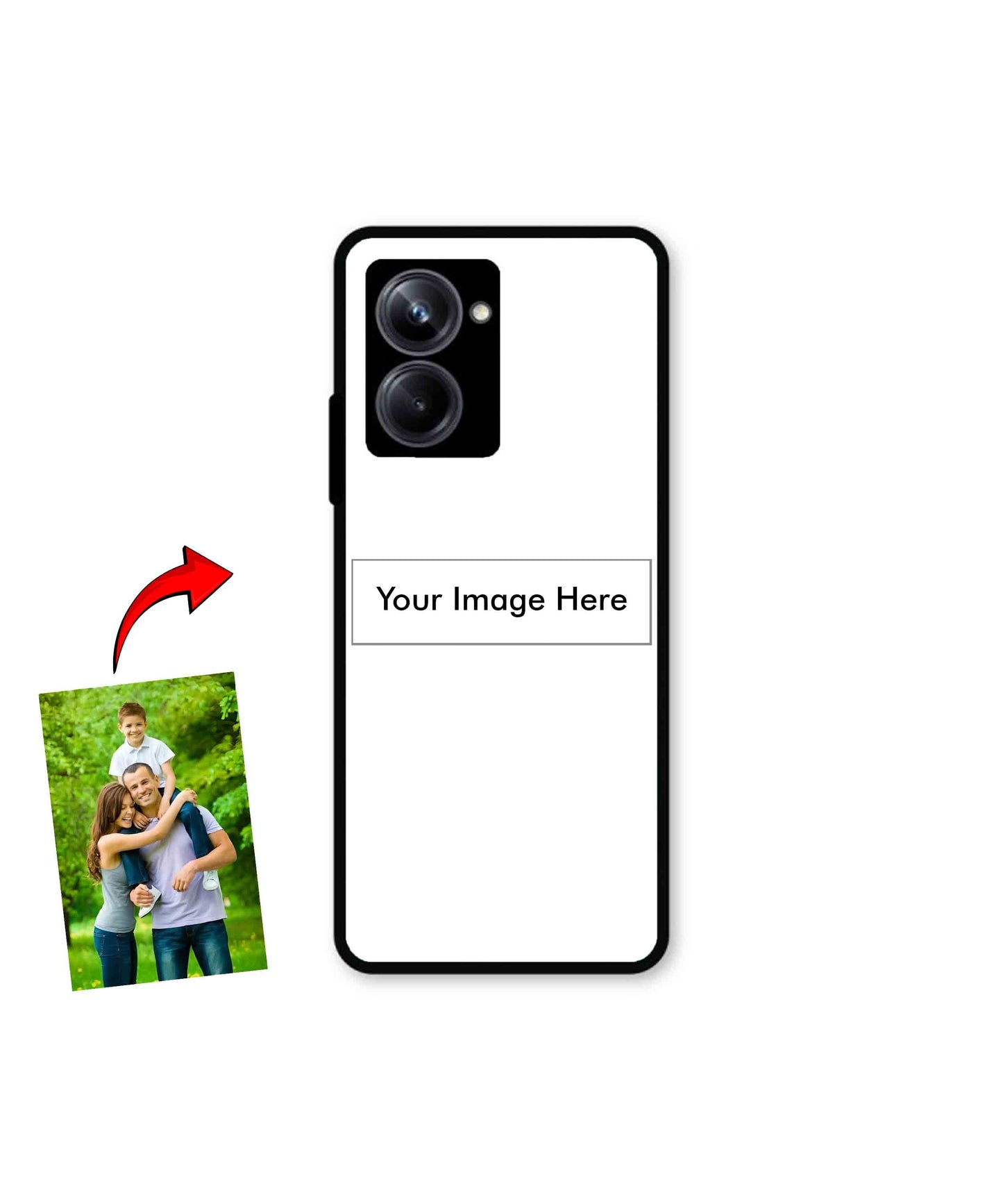 Customized Metal Back Cover Phone Case for Realme 10 Pro