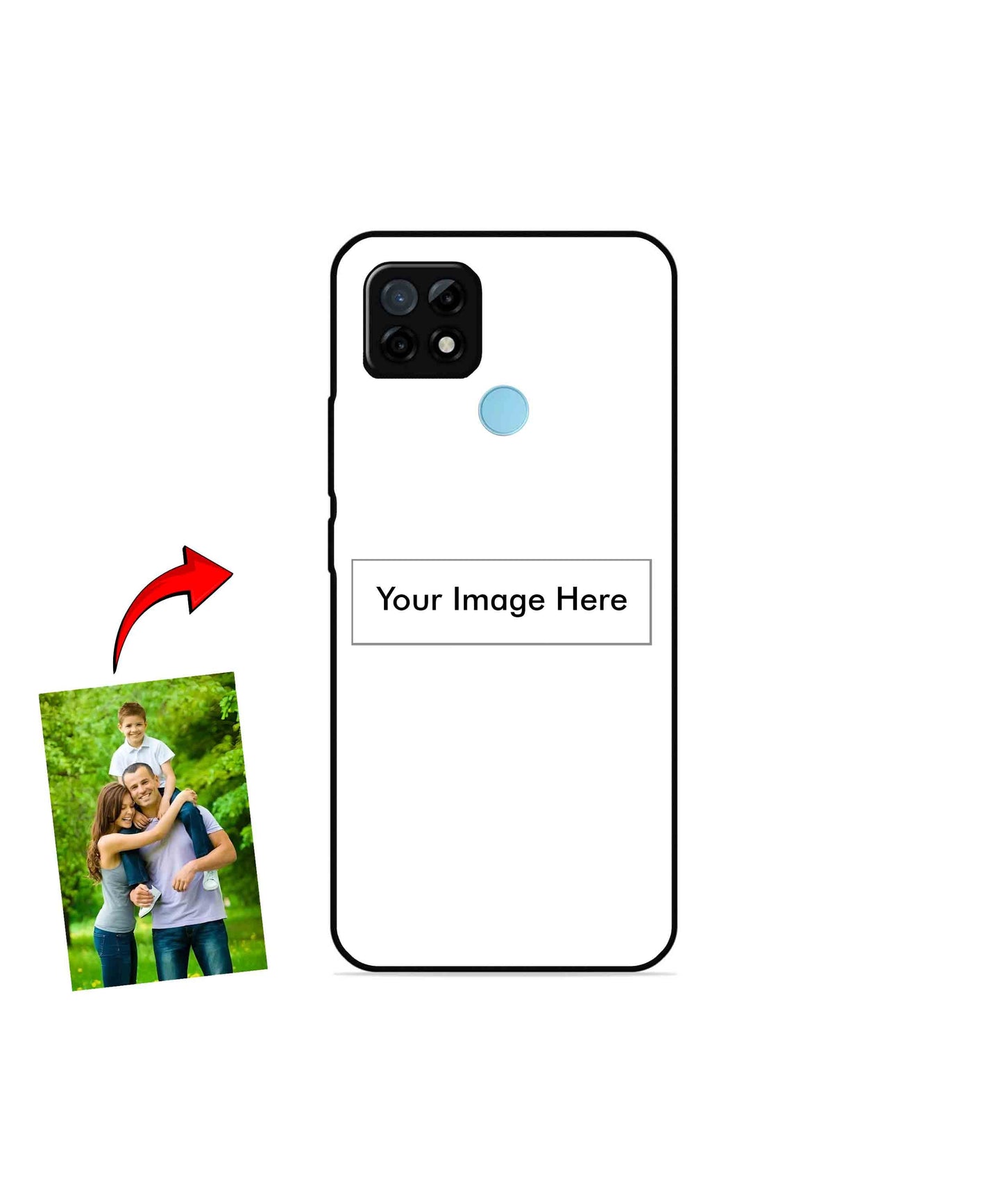 Customized Metal Back Cover Phone Case for Realme C21Y
