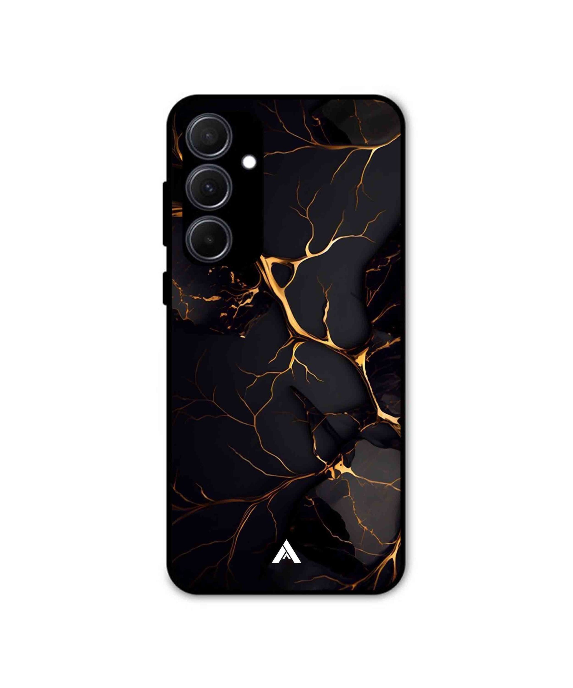 Dark Marble Pattern 04 Casora 01 Metal Back Cover Phone Case