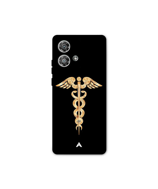 Doctor Caduceus 01 Metal Back Cover Phone Case for Moto Edge 40 Neo