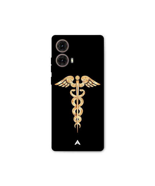 Doctor Caduceus 01 Metal Back Cover Phone Case for Moto Edge 50 Fusion