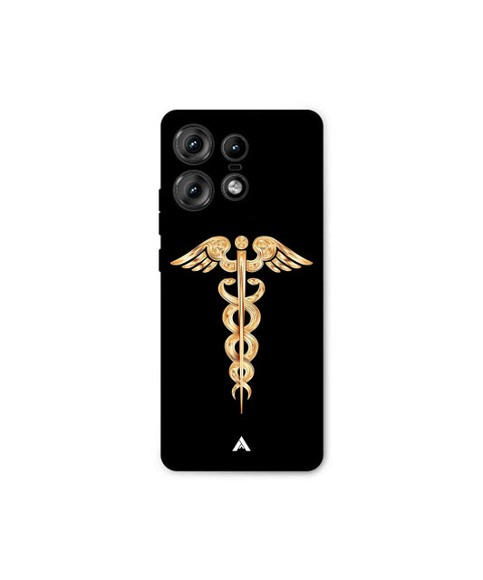 Doctor Caduceus 01 Metal Back Cover Phone Case for Moto Edge 50 Pro