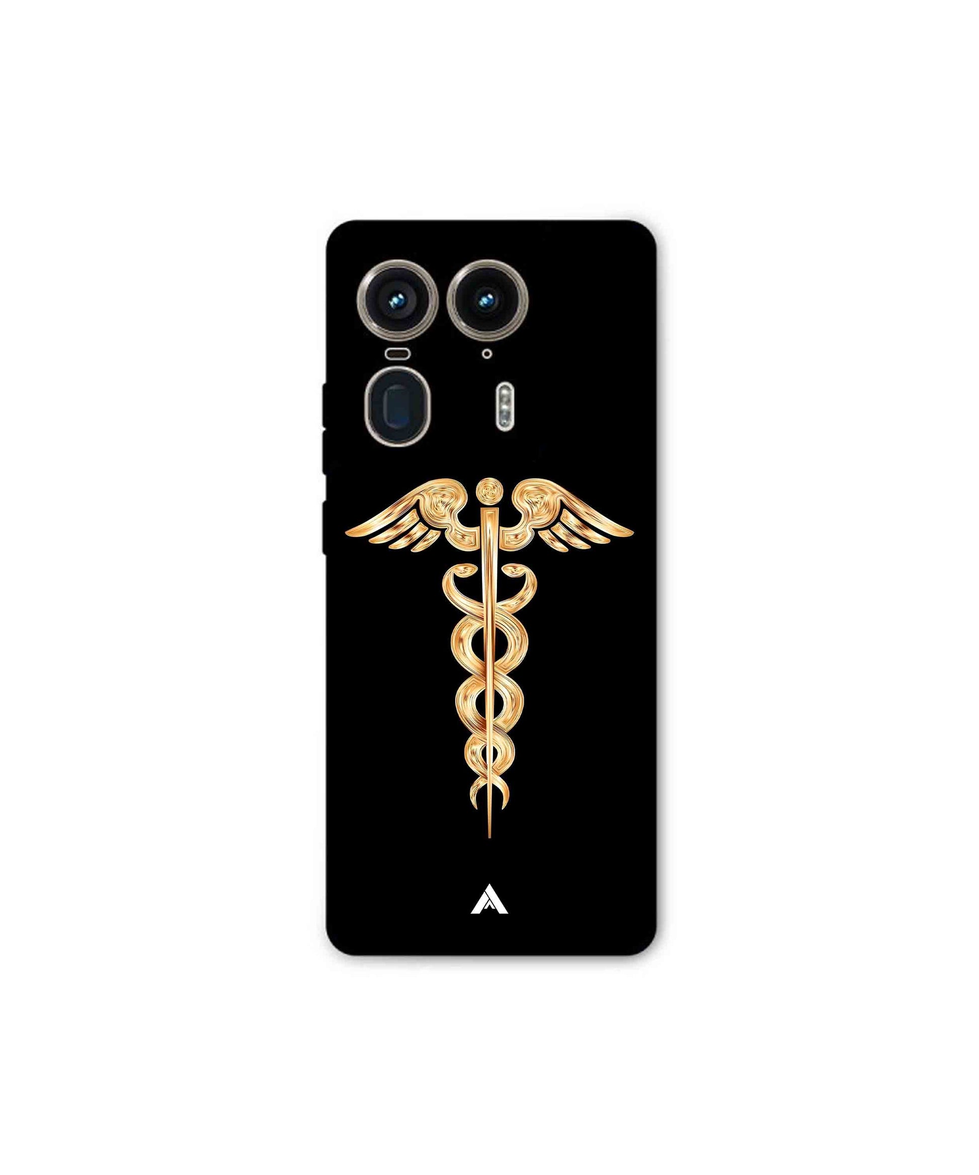 Doctor Caduceus 01 Metal Back Cover Phone Case for Moto Edge 50 Ultra