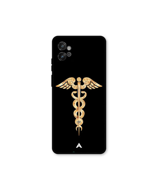 Doctor Caduceus 01 Metal Back Cover Phone Case for Moto G32