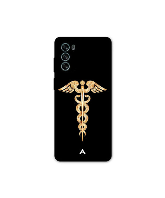 Doctor Caduceus 01 Metal Back Cover Phone Case for Moto G62