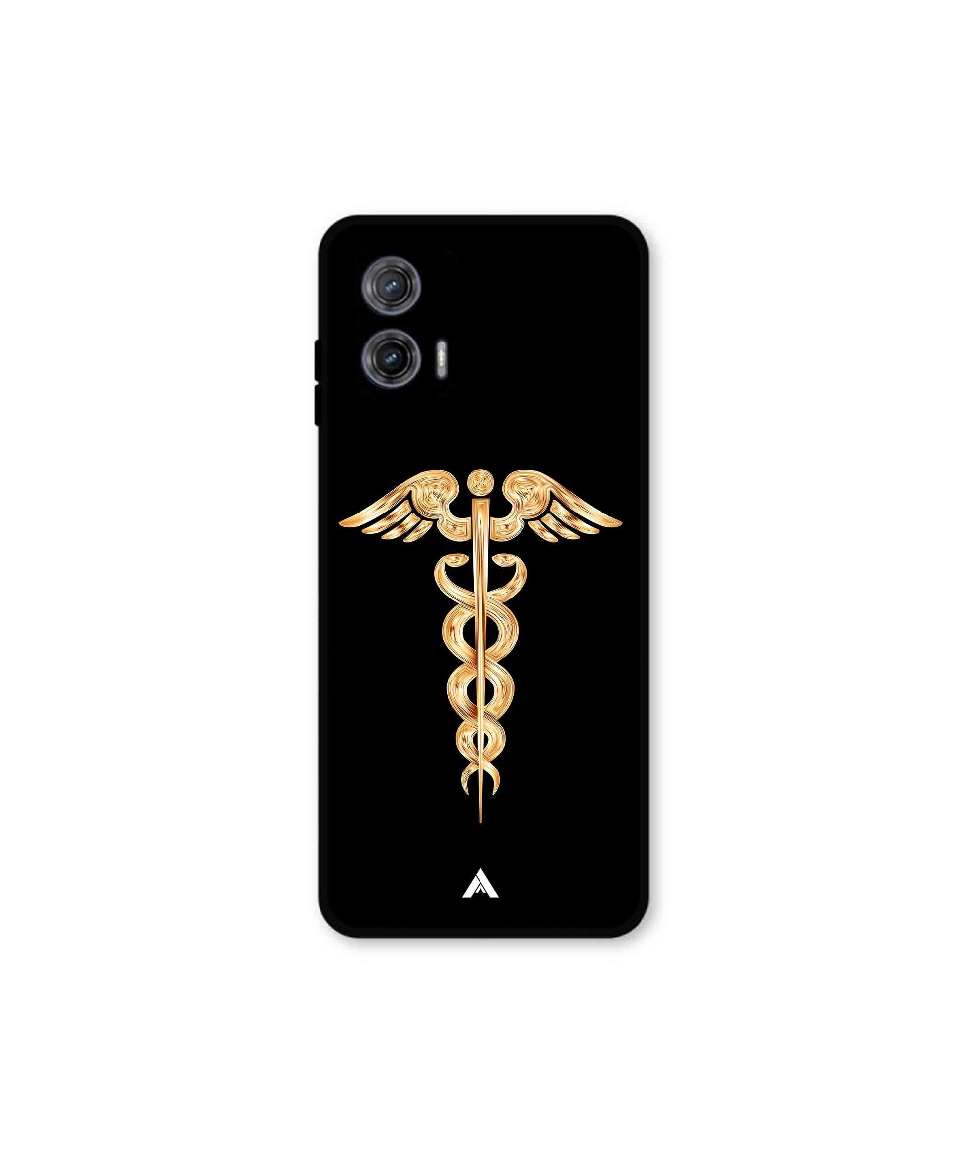 Doctor Caduceus 01 Metal Back Cover Phone Case for Moto G73