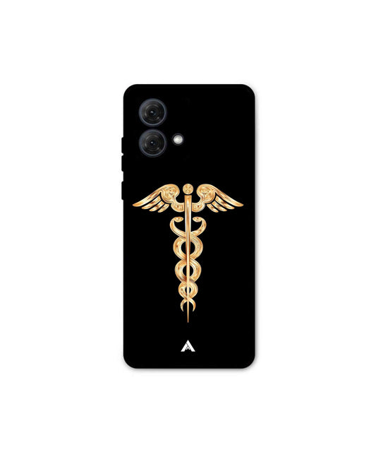 Doctor Caduceus 01 Metal Back Cover Phone Case for Moto G84