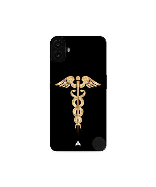 Doctor Caduceus 01 Metal Back Cover Phone Case for Nothing CMF Phone 1