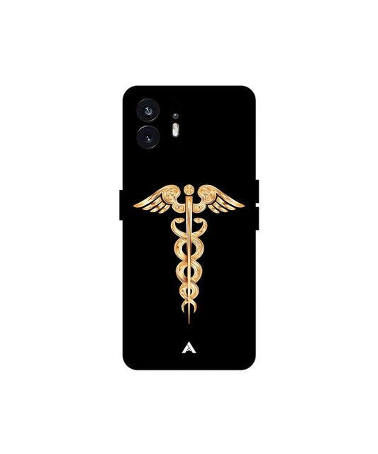 Doctor Caduceus 01 Metal Back Cover Phone Case for Nothing Phone 2a Plus