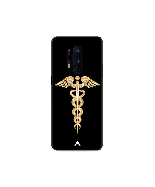Doctor Caduceus 01 Metal Back Cover Phone Case for Oneplus 8 Pro