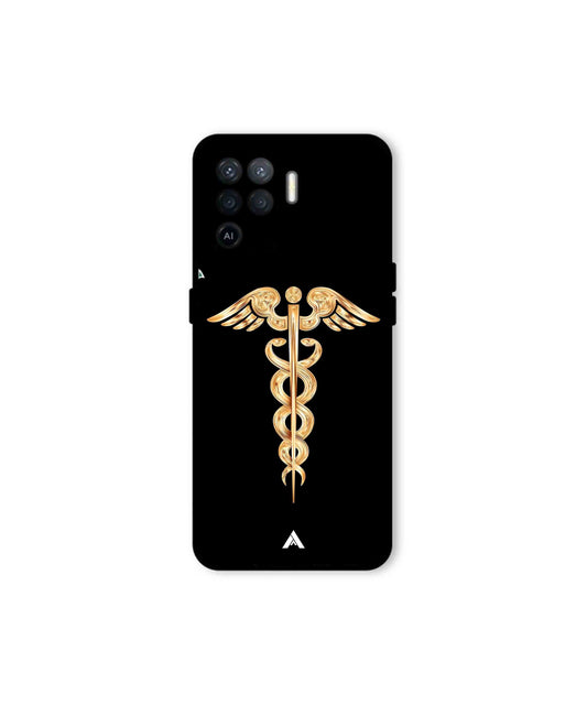 Doctor Caduceus 01 Metal Back Cover Phone Case for Oppo F19 Pro