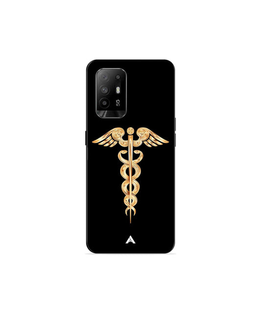Doctor Caduceus 01 Metal Back Cover Phone Case for Oppo F19 Pro Plus